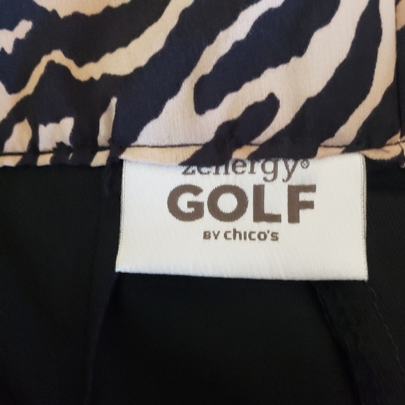 CHICO’S Zynergy Golf Size 0.5 (S/6) Leopard Print Skort Reversible Outfit - Picture 13 of 15